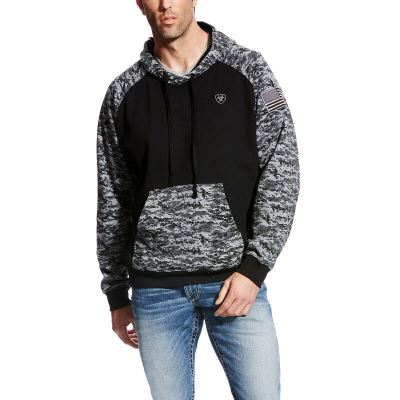 Ariat Patriot - Hoodie Zwart / Camo Heren - 18733-418